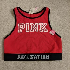 Victoria secret pink red sports bra